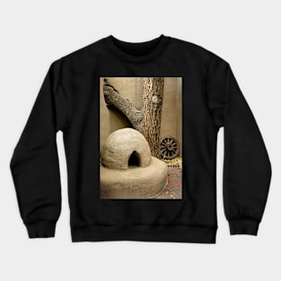 A Kiva a Tree and a Wheel Crewneck Sweatshirt